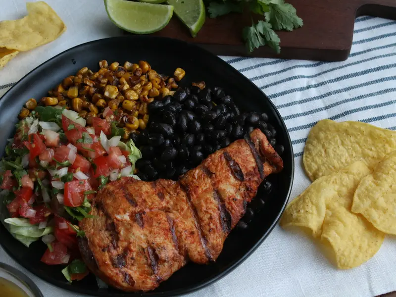 Hähnchen-Burrito-Bowls